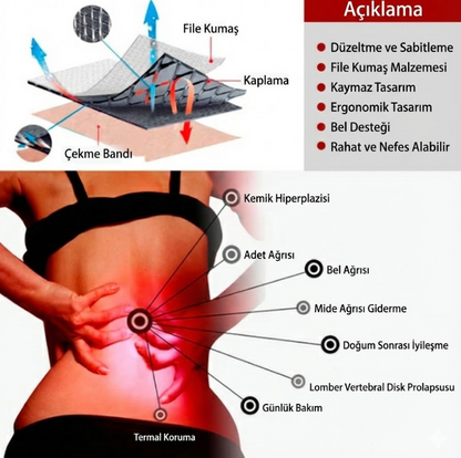 Gufy Turmalin Bel Fıtığı Korse